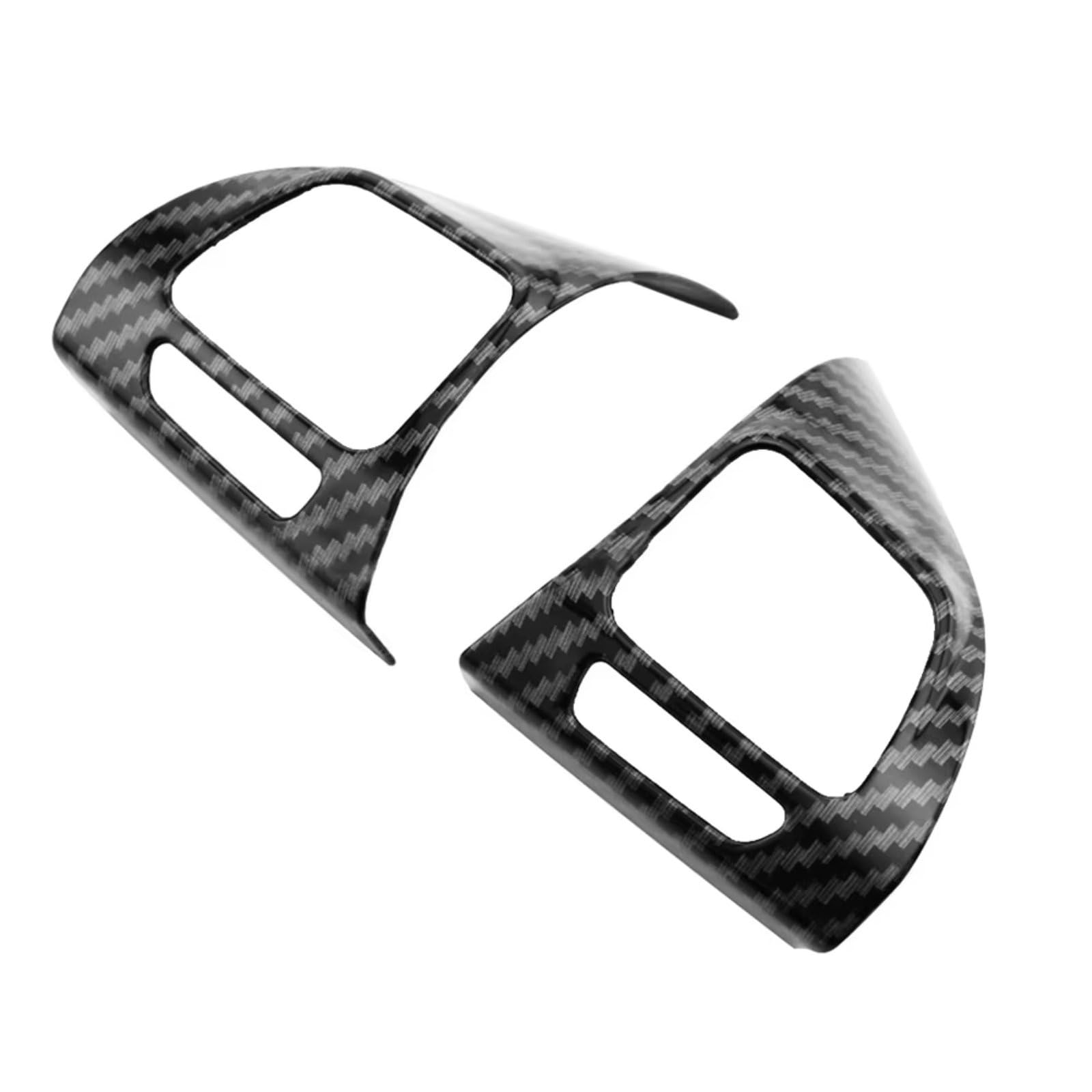 Interior Trim Accessory for VW for Golf for MK6 for Passat B7 CC for EOS for TIGUAN Sticker Molding Garnish Car Steering Wheel Panel Trim Cover Car Interior(Carbon Fiber)