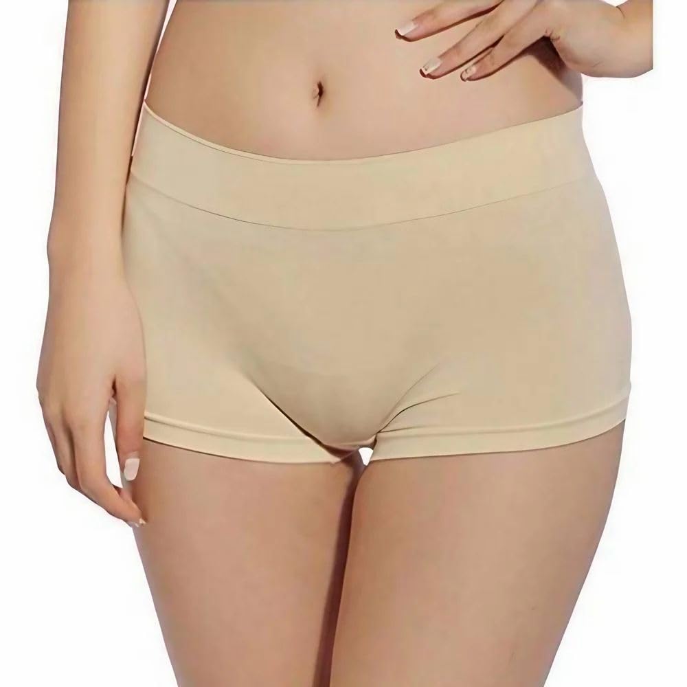 Women's Boyshort Panties | High Waist Hipster Underwear | Soft Stretch Seamless Boyshort Briefs | Full Coverage Innerwear-image-19