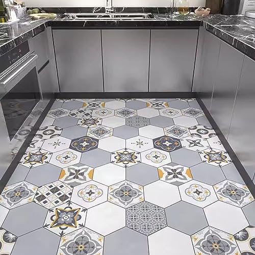 Tapetes de cocina antideslizantes impermeables acolchados de 120x180 cm color D