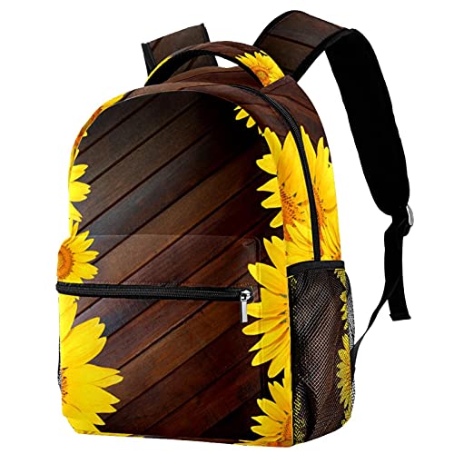 Sac à dos de voyage fleurs jaunes : stop aux fuites avec le porte-bouteille