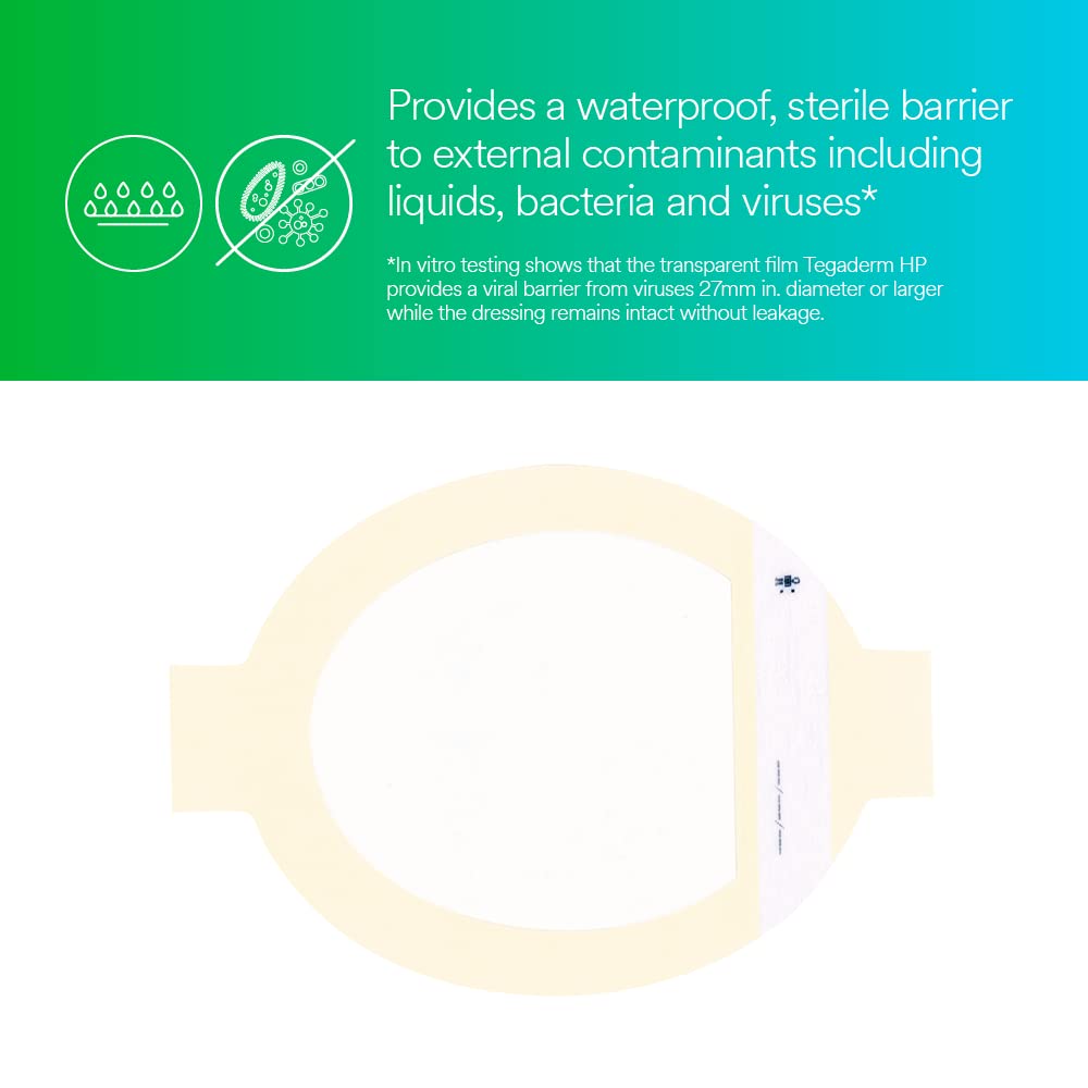 3M™ Tegaderm™ HP Transparent Film Dressing Frame Style, 9546HP, 4 in x 4-1/2 in (10 cm x 11.5 cm), 50/ct 4ct/Case