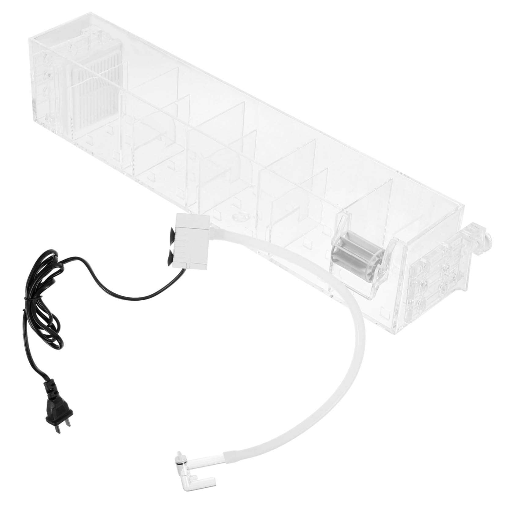 Hängefilterbox aus Acryl mit Pumpenfunktion und Ökologischem Wasserkreislauf Leiser Außenfilter für Aquarium mit Klarem Design und Einfachem Aufbau