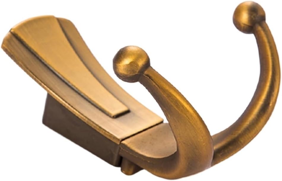 Wall Hanger 2 Hooks Jacket Wall Hanger with Screws Furniture Hardware(Black)