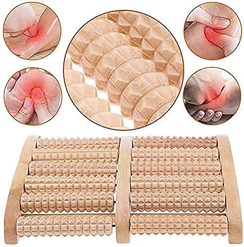 DRIZA Wooden Roller Foot Massager Body Stress Buster & Accupressure Point Device Relaxation Health Care Product Foot Massager and Legs Pain Relief Massager | Set of 1 DRIZA Wooden Roller Foot Massager Body Stress Buster & Accupressure Point Device Relaxation Health Care Product Foot Massager and Legs Pain Relief Massager | Set of 1