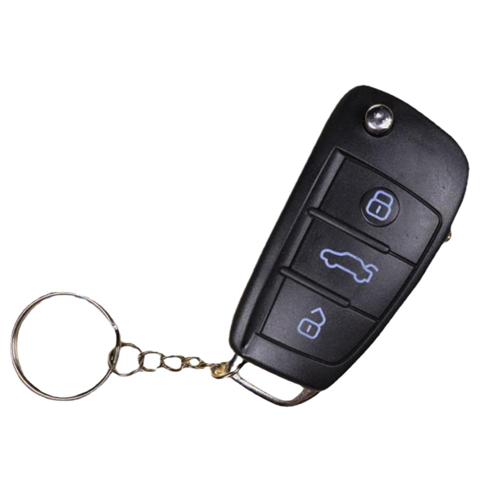 Shocking Car Key Toy - Funny Prank Keychain Gag Device for Party Tricks | Novelty Electric Surprise Button with Safe Low Voltage Effect, Joke Accessory for Friends Fun Play 2.76x1.38x0.59 in