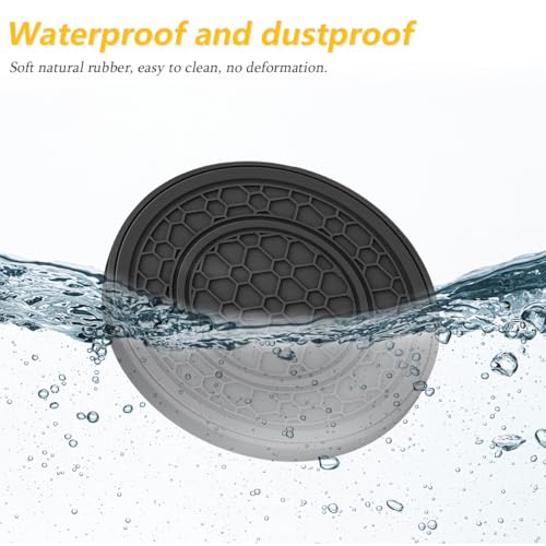 Image of Osilly 2 Pack Car Coasters for Cup Holder, 2.75 Inch No-Slip Anti Dust Insert Coaster, Universal Auto Waterproof Coasters Silicon Insulation Cup Mats for Woman Man, Suit for Vehicle Interior (Black)