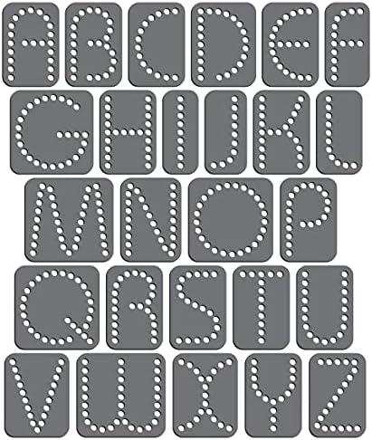 Rhinestone Genie Font-Aruba 2 inch Magnetic Rhinestone Template, Black
