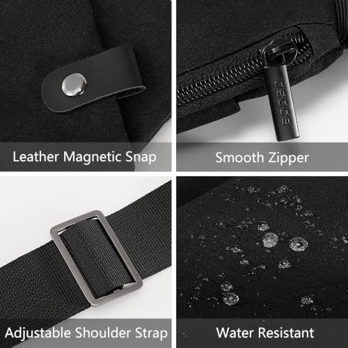 Image of OSOCE Crossbody Sling Bag, Water-Resistant Anti Theft Chest Pack, Minimalist Commuter Daypack for Travel Hiking Work
