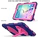 Galaxy Tab E 9.6 Case, Kickstand - Shockproof Heavy Duty Three Layer Kids Case Cover for Tab E 9.6-Inch Tablet (SM-T560/T561/T565) - Purple Pink