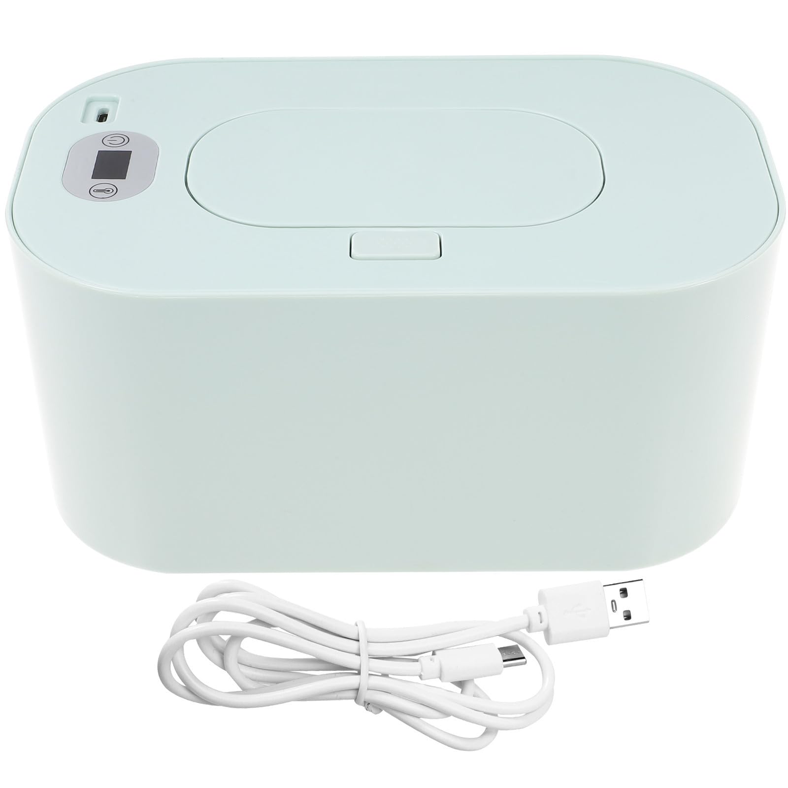 Alipis Calentador y Resistente Temperatura Seleccionable de Toallitas Portátil USB Verde para Bebés para Uso en Casa y Coche