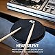 Meinl Cymbals Marshmallow Übungspad 12 Zoll (30,48cm) leises Drum Practice Pad, mittlerer Rebound, montierbar auf Becken Ständer und Stativ – Schwarz – Schlagzeug und Percussion Zubehör (MMP12BK)