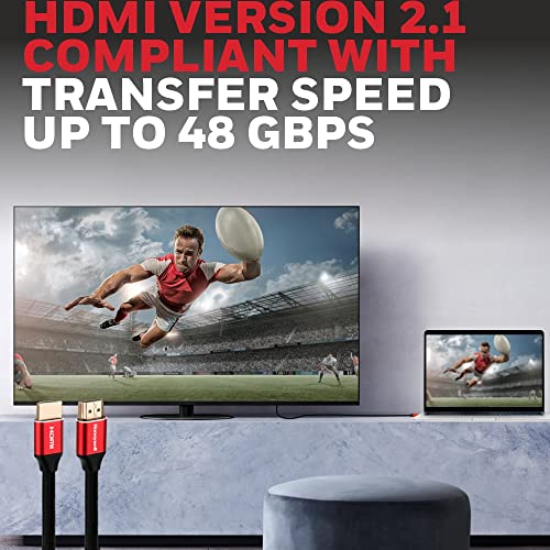 Image of Honeywell HDMI Cable 2.1 with Ethernet HDMI Cable v2.0 with Ethernet, 3D /4K@60Hz Ultra HD Resolution, 3 Mtr