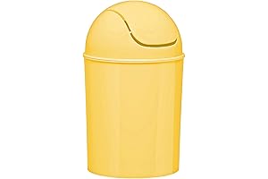 Umbra Mini Swing-Lid Trash Can for Flower-Themed Decor