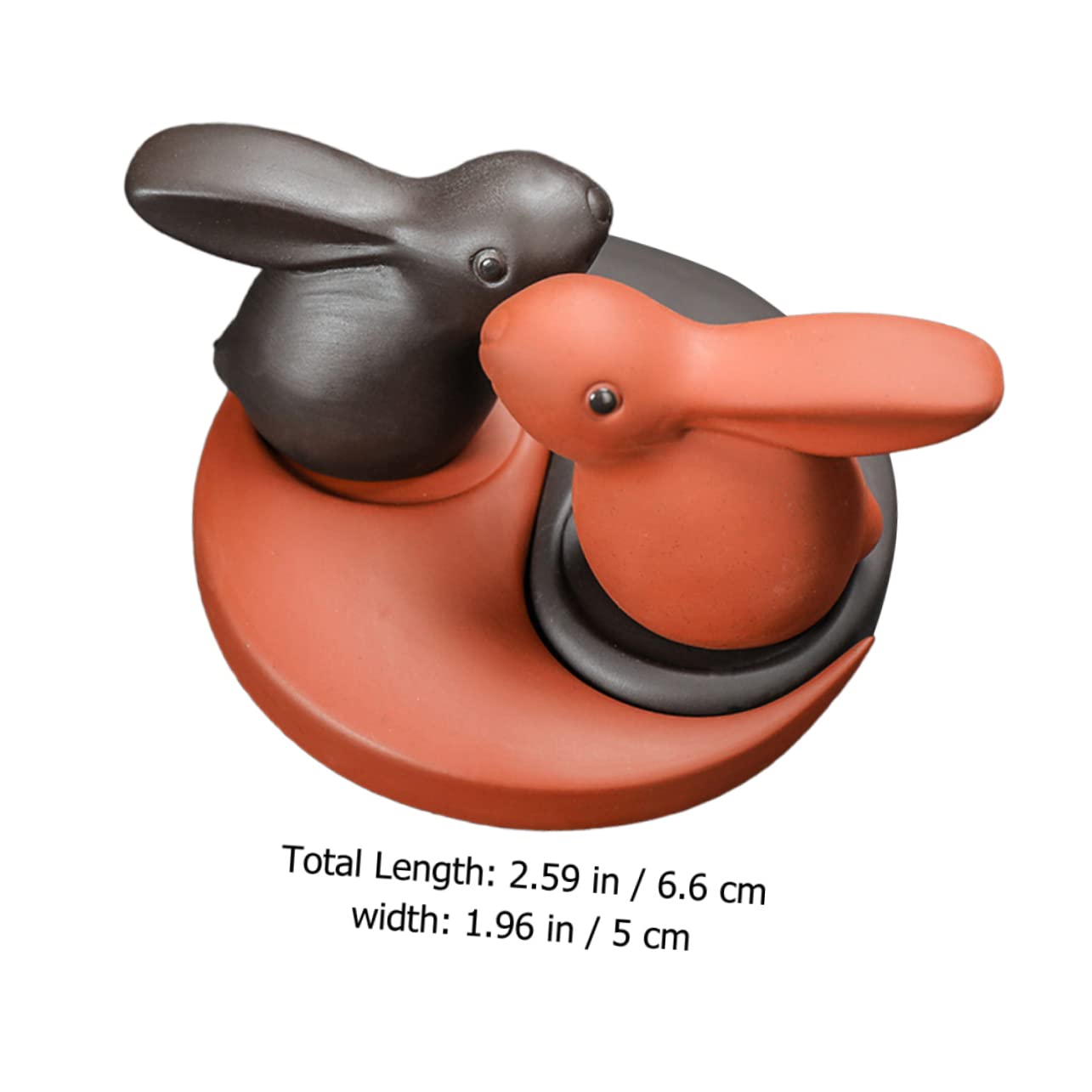 ABOOFAN 2 Sätze Häschenverzierung Mama Überraschung Vintage- Mini-frösche Kaninchen Kinderspielzeug Wohnaccessoires Süßes Stationäres Fuchs Figuren Abziehbilder Frosch Ton