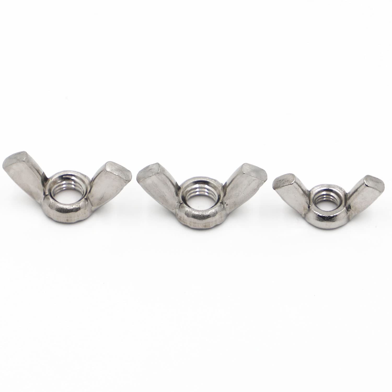 Hand Nuts,Wing NutsButterfly Nut 304 Stainless Steel Hand Tighten Nut Butterfly Nuts Wing Nuts M3 M4 M5 M6 M8 M10 M12 Wing Nuts (Color : M12 1pc) (Color : M12 1pc) (Color : M12 1pc, Size : One Size