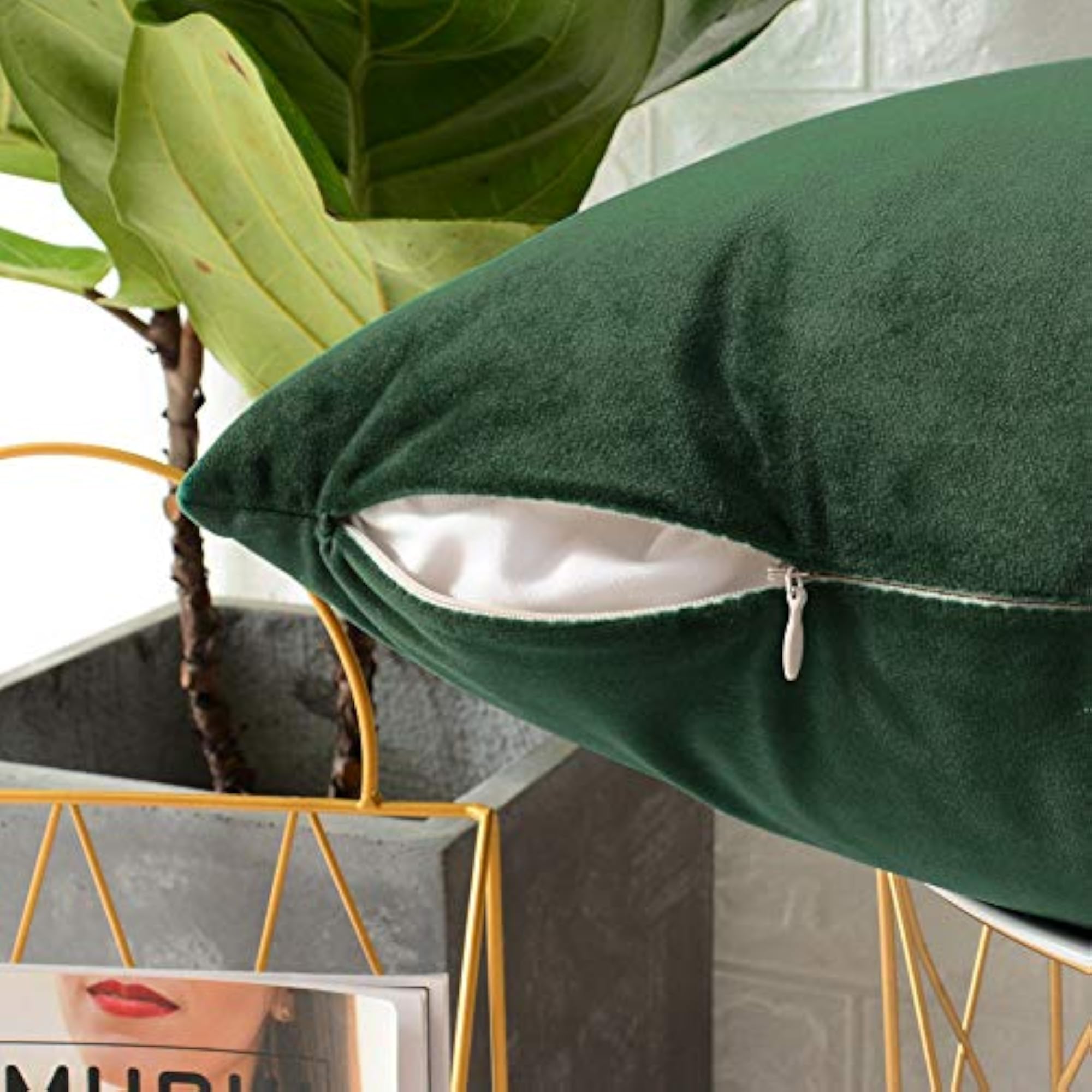 Velvet Soft Decorative Square Throw Pillow Covers