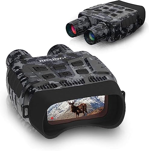 RexingUSA B1 (Digital Camo) Night Vision Goggles Binoculars with LCD Screen,Infrared (IR) Digital Camera,Dual Photo + Video Recording for Spotting,Hunting,Tracking up to 300 Meters
