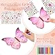 57 Stück Bastelsets für Kinder, Bastelset Kinder, Basteln Kindergeburtstag ,Schmetterling Blume Vogel Holzanhänger zum Bemalen mit Aquarellstift & Edelsteinaufkleber für DIY Basteln Mädchen Jungen