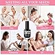 BUTBU UV Nagellack 15ml, 7 in 1 Builder-Gel Nägel, uv Lack gel Nageldesign, LED Soak Off Manicure Lacquer Varnish, Verstärkungsgel Nagelkleber für Nagelverlängerung, Nagelreparatur und Nagelformung