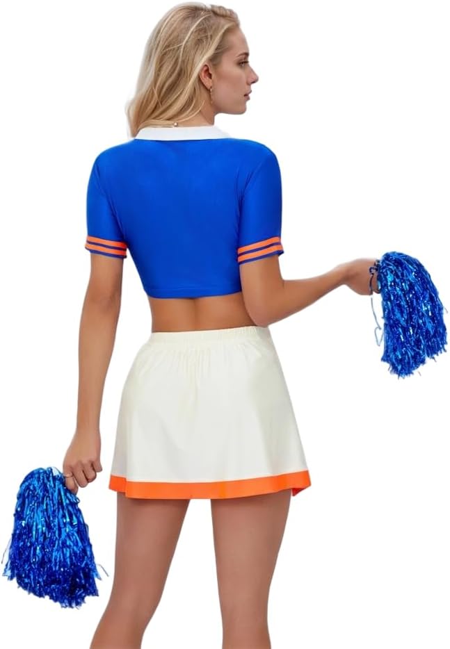 Khanda Cheerleader Costume for Women Sexy Cheerleading Outfit 2025 High School Girl Party Halloween Cheer Uniform Outfit - Image 3