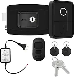 Fechadura Digital Biometria Senha Tag e Controle Remoto para Portão Controle de Acesso de Alta Segurança