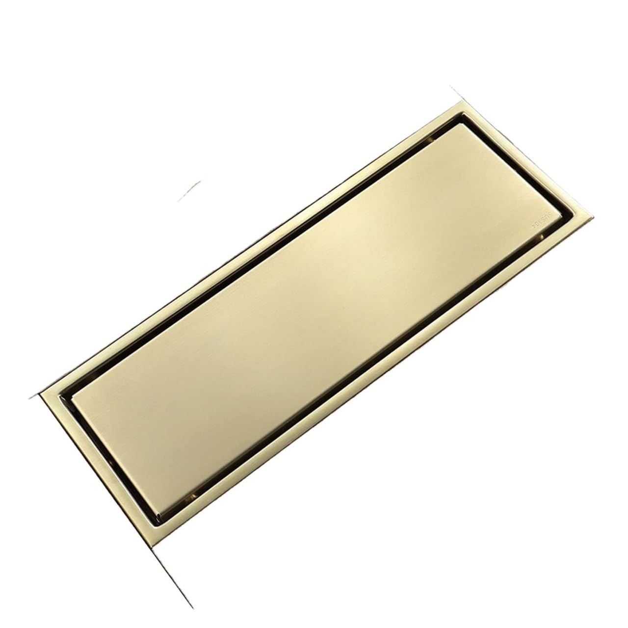 Uoxhfdh Black Shower Floor Drain，304 Stainless Steel Linear Drain, 30X11cm Rectangle