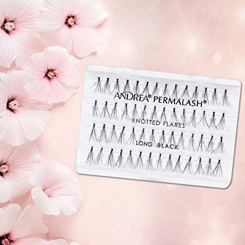 Andrea Knotted Flares False Lashes Long - Black, 4 Packs #TOP4