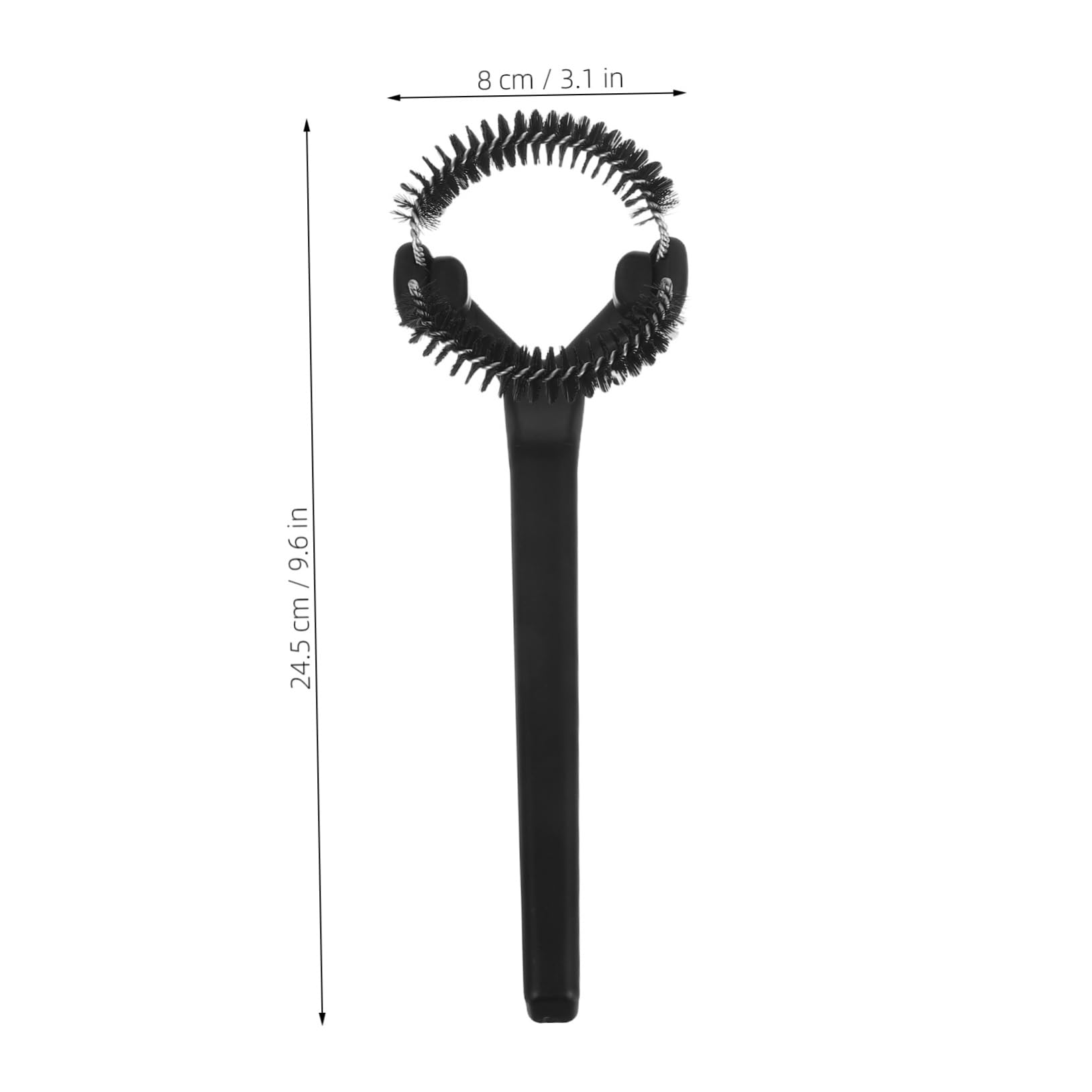 GRIRIW High Density Nylon Bristles Long Handle for Grouphead Machine Cleaner Brush for Efficient Grime Removal