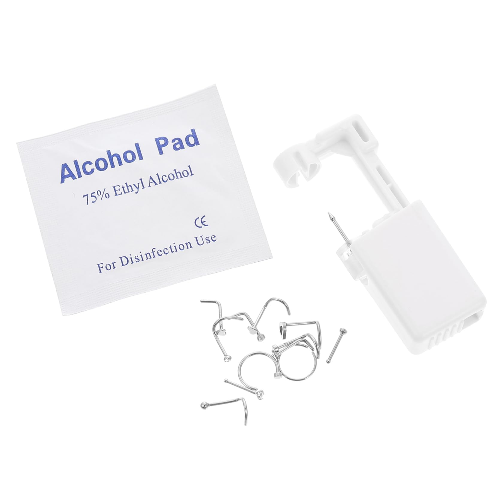 FOMIYES Nose Ring for Daily Wear Stainless Piercing Unit Professional Piercing Machine Piercer Accessory Set