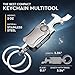 5-in-1 Keychain Multitool with Bearing – EDC Carabiner with Bottle Opener – 0.4