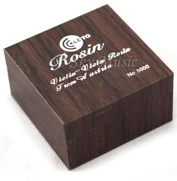 Leto Quality Rosin #8001, Containing Gold Powder, Wooden Box, for Violin,viola,cello