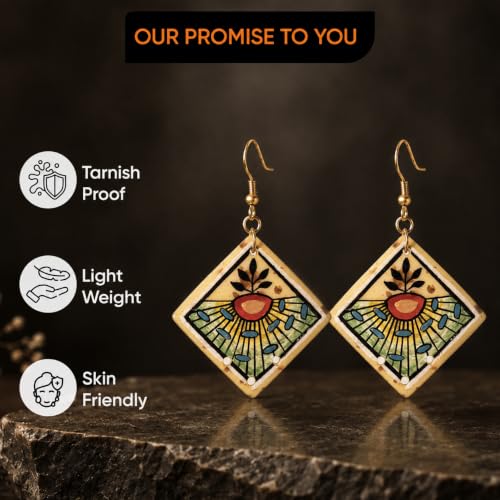 Image of Boho Chic Earrings Collection - Colorful Tassel, Chandeliers, Hoops & Huggies for Women
