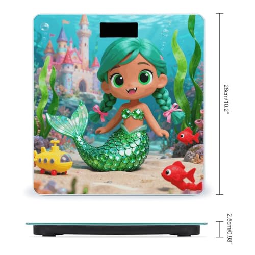 Báscula digital para baño con pantalla LCD y base antideslizante miniatura 2