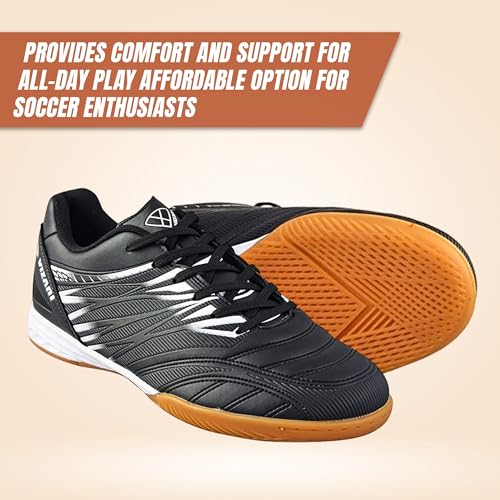 Vizari Valencia Indoor Soccer Shoes for Teen & Adult | Lightweight and Durable Men's & Women's Futsal Shoes for Superior Performance | Adult Indoor Football Cleats with Non-Marking Rubber Outsole3