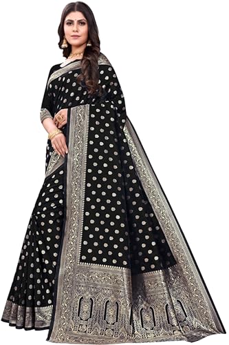 Image of C J Enterprise Women's Pure Kanjivaram Silk Saree Soft Design With Blouse Piece For Wedding (Pari124-51)