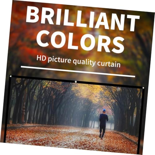 Écran de projection portable 150 pouces anti-plis en polyester blanc léger pour home cinéma