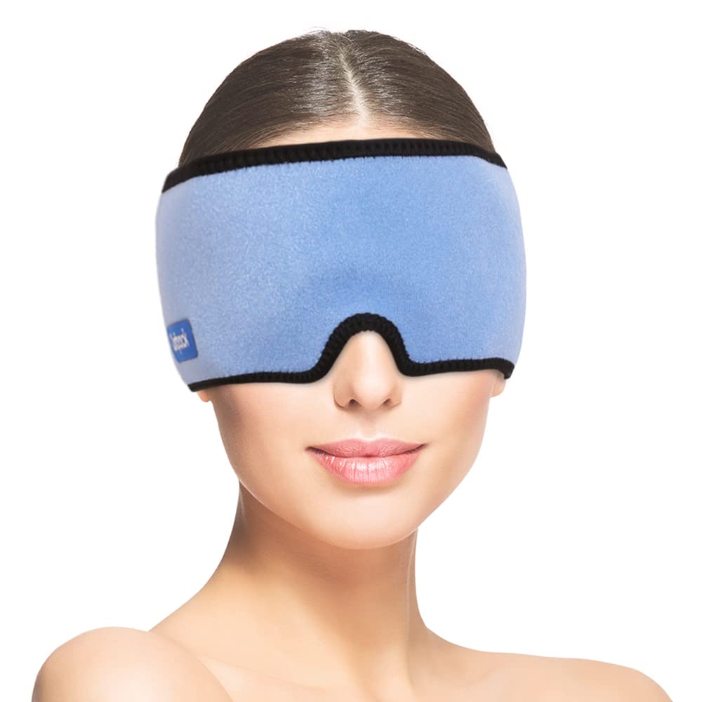 Migraine Ice Head Wrap, Reusable Hot Cold Compress Head Ice Pack for Headaches, Migraine, Sinus & Stress Relief, Puffy Eyes, Tension, Chemo