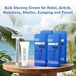 Shave Kit in Bulk Twin Blade Razors with Protective Cap,Disposable Razors in Bulk Shaving Cream for Hotel, Airbnb, Homeless, Shelter, Camping and Travel (30) - Image 3