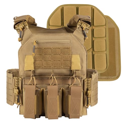 Image of VOTAGOO Gear Tactical Vest, Quick Release Lightweight Airsoft Vest, Adjustable Weighted Vest for Outdoor Hunting Training