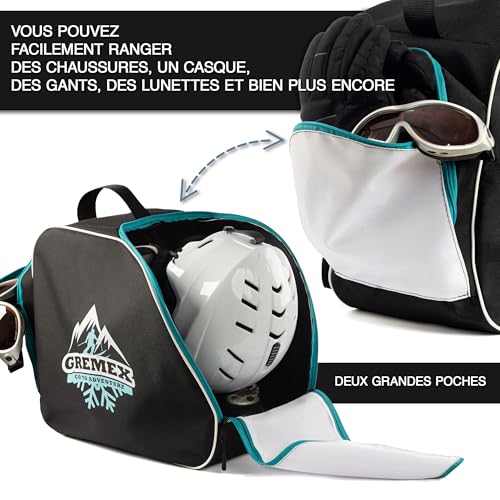 Sac pour chaussures de ski anti-humidité protégeant votre casque des chocs de transport - 2