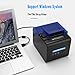 immagine 3[ 80mm Stampante Termica] Stampante Termica Diretta Speciale per la Cucina EU MUNBYN AUTO-CUT Stampante Portatile di Ricevimento Termico 300mm / sec/USB Seriale/ESC/POS