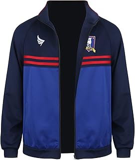 Funhoo Ted Jacket Sports Coat Jason Sudeikis Football Coach Blue Track Suit Jacket for Men