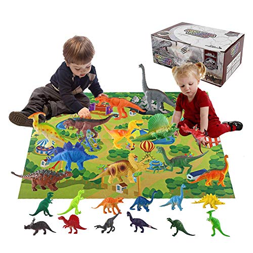 Bloomma Dinosaur Toys Mat 2019 Advent Calendar for Kids, Educational Toys with 24 Different Dinosaur Figurines Great Christmas Countdown Advent Calendars for Boys or Girls