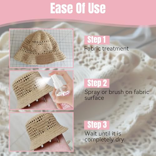 WEILAOK Textilverstärker, Textilhärter -Spray, Textilversteifer Transparent, Fabric Stiffener für Baumwolle, Textilversteifer zum Versteifen von Stoffen, Kleidung, Wolle, Leder, Papier Usw-200ML