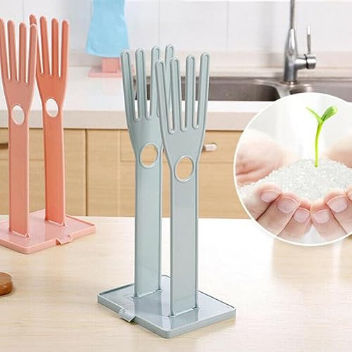 Miniatura 6 de AUSUKY Soporte para guantes de cocina de goma, para secadora, toallero, color rosa