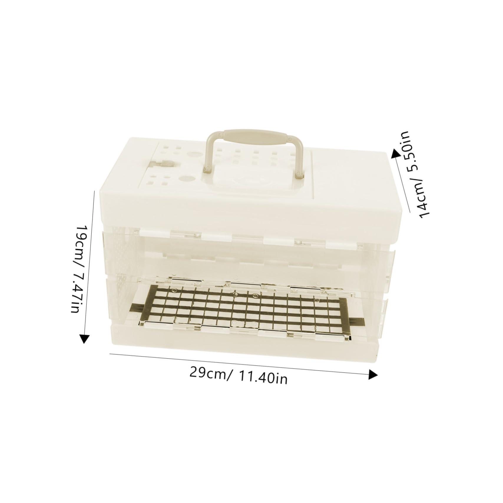ERINGOGO Parrot Out of Cage Automatic Parrot Feeder Parrot Cage Bird Feeders Carrier Bunny Budgie Parakeet Caged Bird Nest Coop Dog Cage Parrots Portable Cages No Plastic White