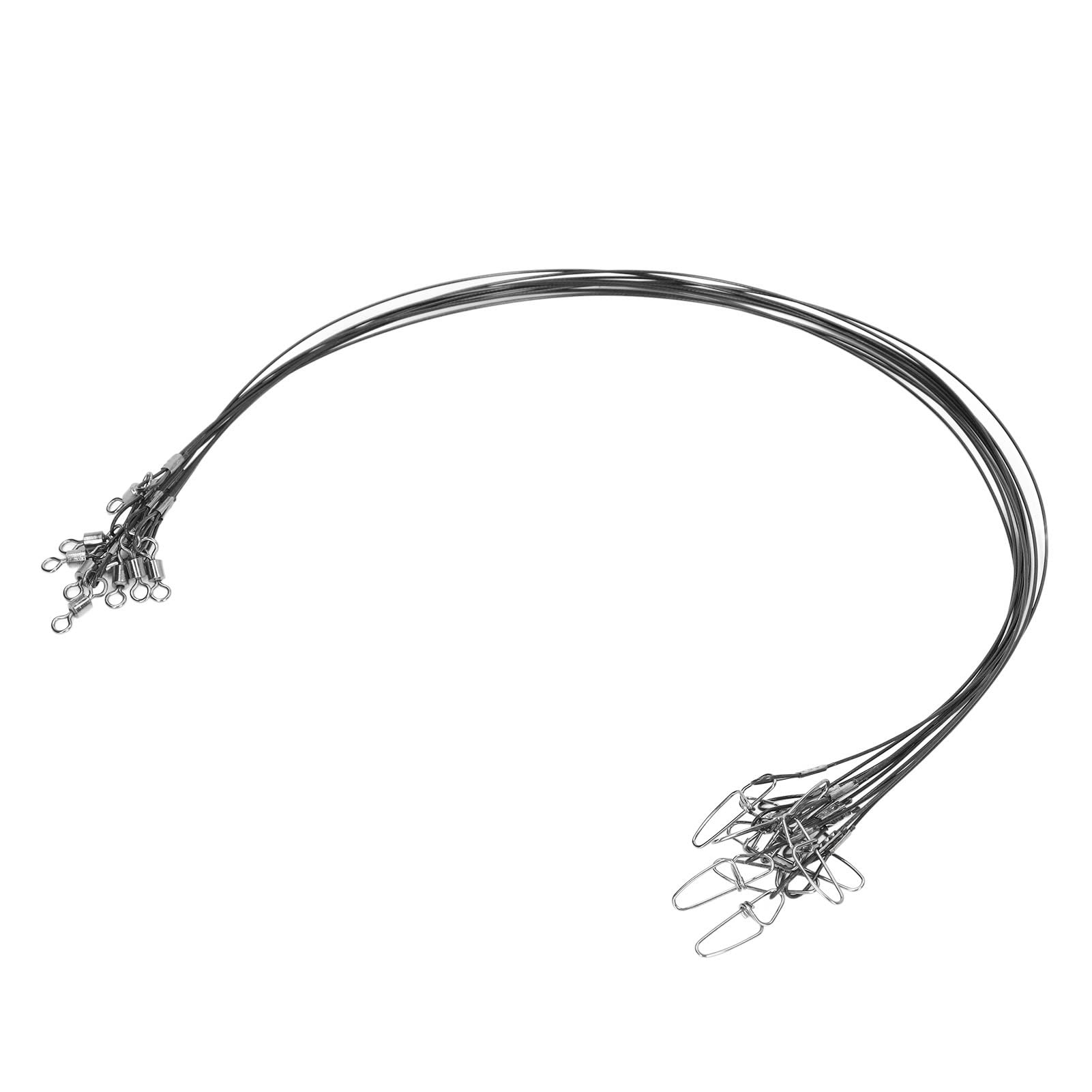 10 Szt. 50 Cm Przypony Wędkarskie, żyłka Wędkarska Przypony Stalowe Do łowienia Szczupaków Drut Wędkarski Przypony Liderzy Bite żyłka Wędkarska Liderzy Z Krętlikami