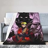 Japanese Anime Throw Blanket Comfy Flannel Soft Plush Cool Cartoon Character Bed Blanket for Couch S