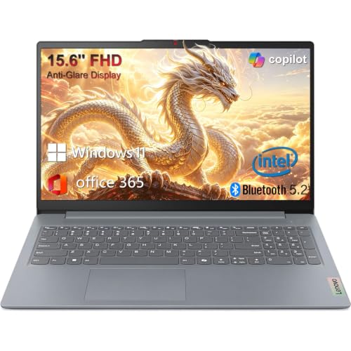 Lenovo Essential 15.6" FHD Laptop, Intel Processor, 8GB DDR5, 128GB Storage | 1TB Cloud Storage, 2027 Edition, Anti-Glare Screen, Copilot AI, Office 365, Long Battery Life, WiFi 6, Win 11 - image 1