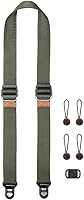 Peak Design Slide Lite Camera Strap Sage - Versatile Sling, Neck, Shoulder Strap for Mirrorless & DSLR, Quick Adjust, 200lb Anchor Links